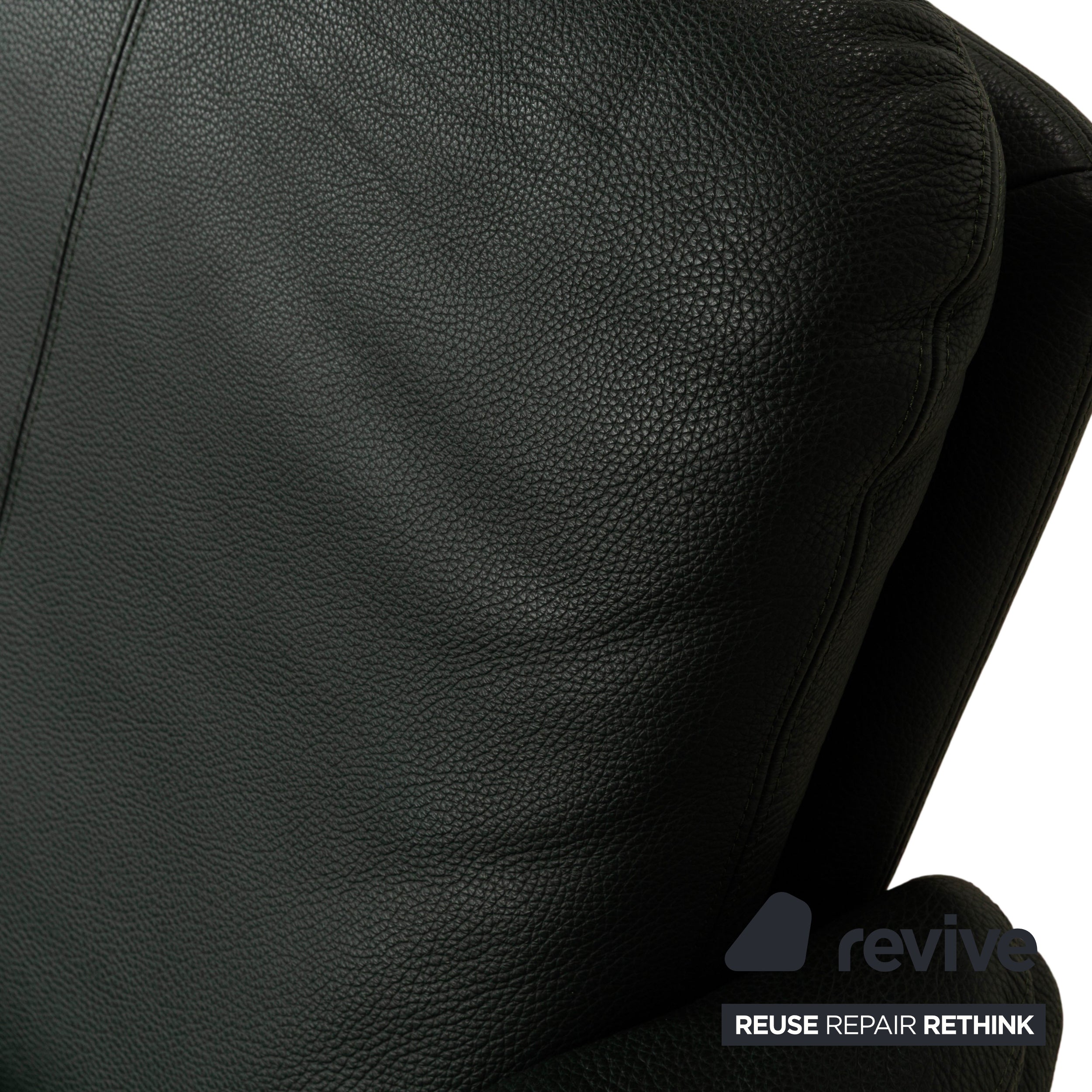 Erpo City Leder Zweisitzer Grün Sofa Couch manuelle Funktion