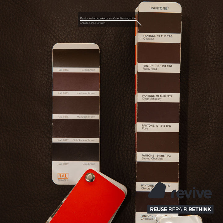 Erpo CL 100 Leder Dreisitzer Braun Sofa Couch