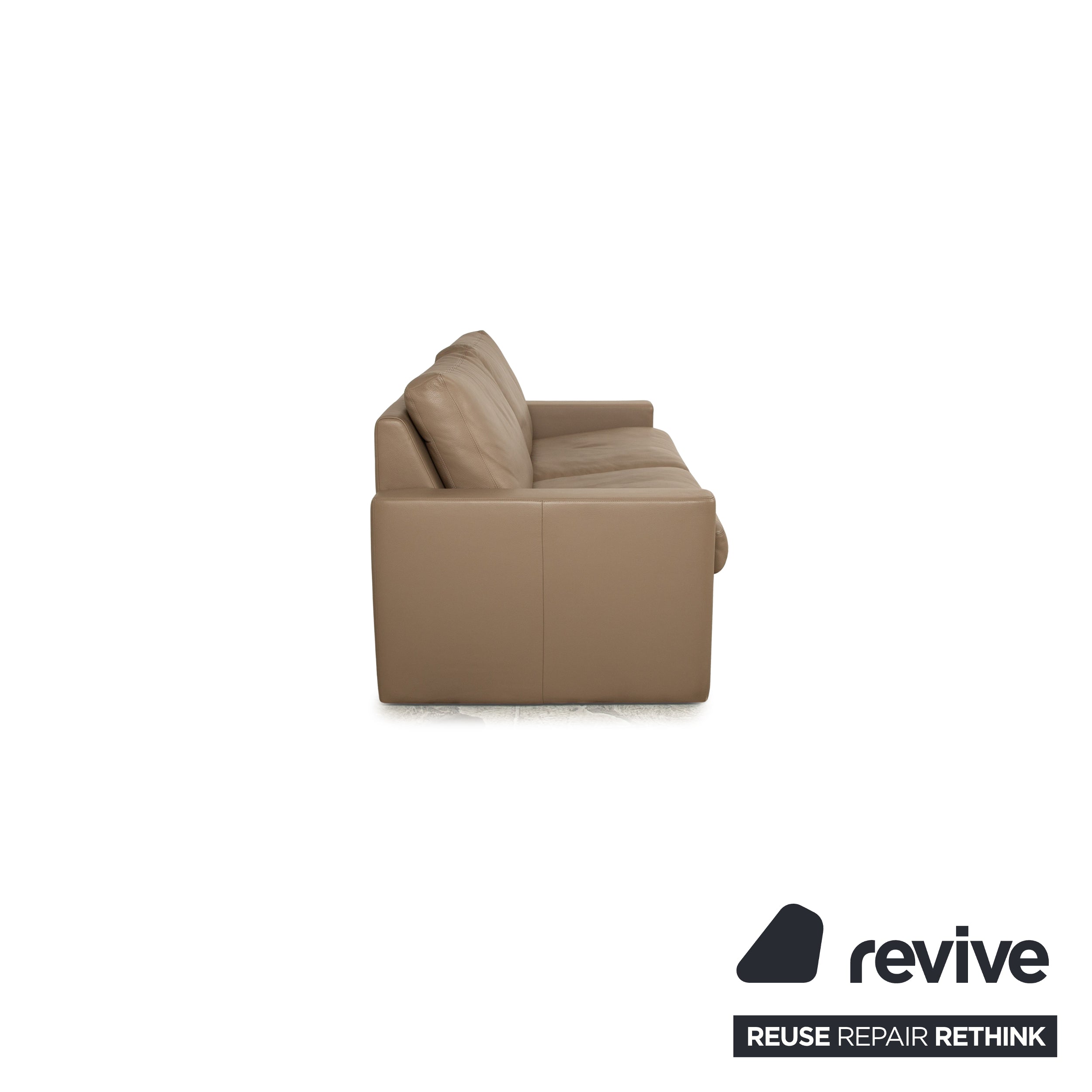 Canapé trois places Erpo CL 100 en cuir crème