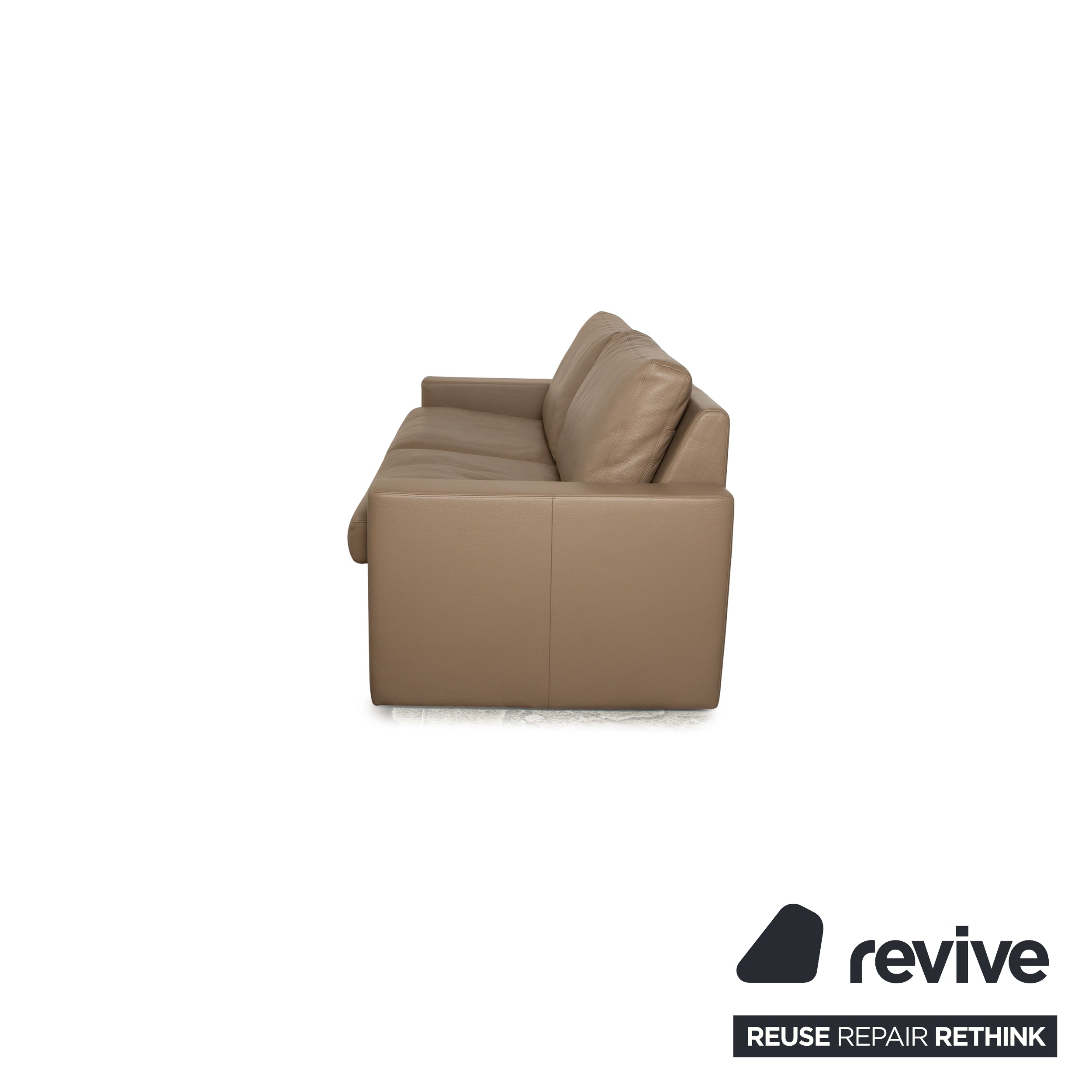 Canapé trois places Erpo CL 100 en cuir crème