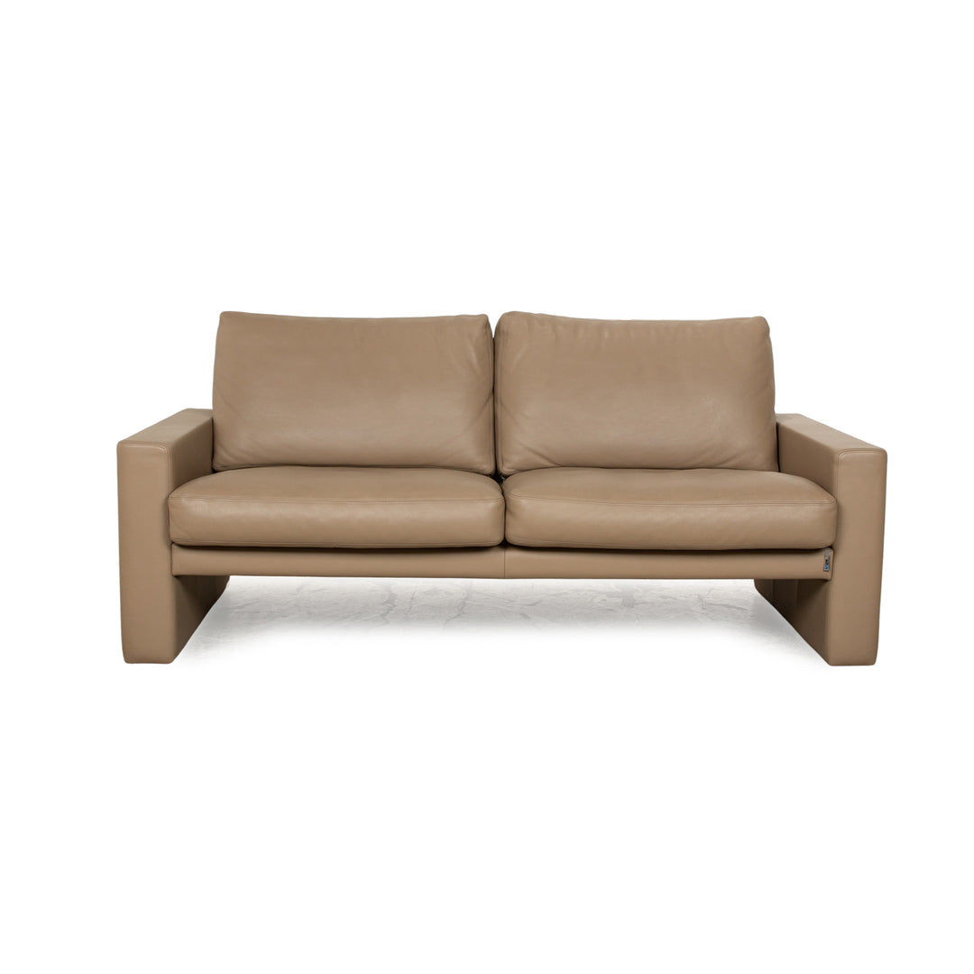 Erpo CL 100 leather three-seater cream sofa couch