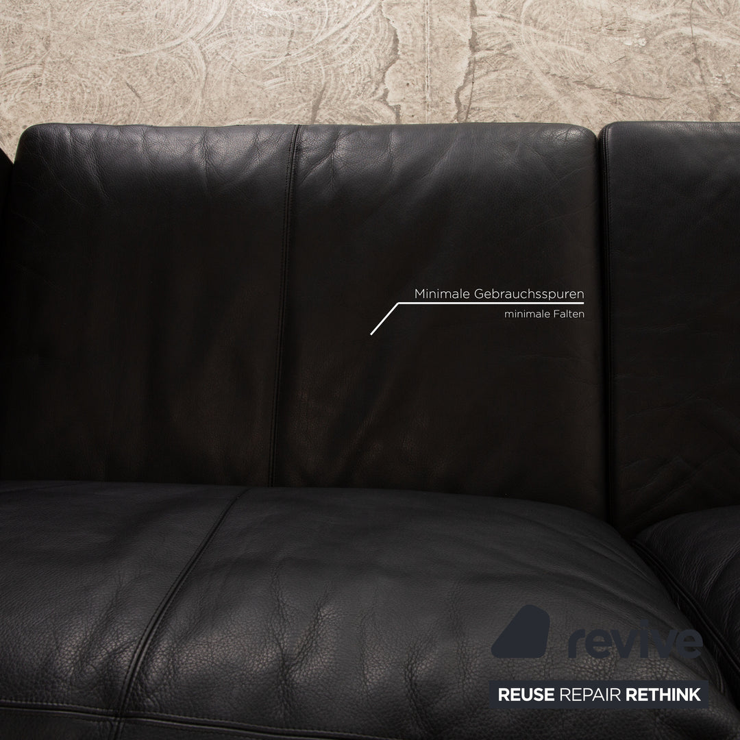 Erpo CL 100 Leder Dreisitzer Schwarz