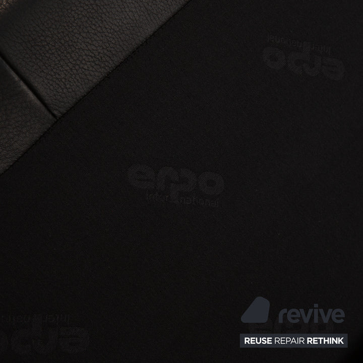 Erpo CL 100 Leder Dreisitzer Schwarz