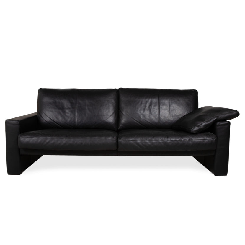Canapé trois places Erpo CL 100 en cuir noir