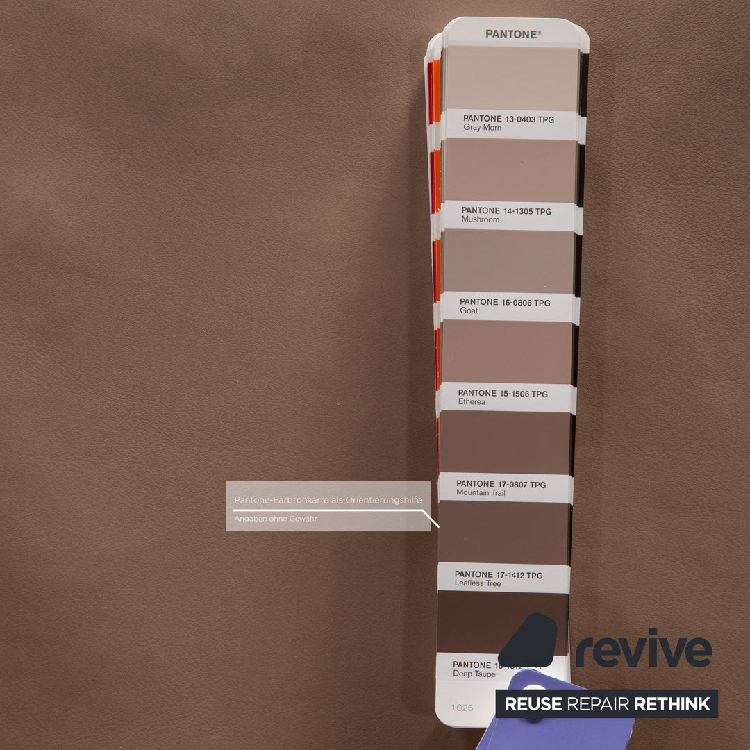 Erpo CL 100 Leder Sofa Garnitur Beige Zweisitzer Sessel Sofa Couch