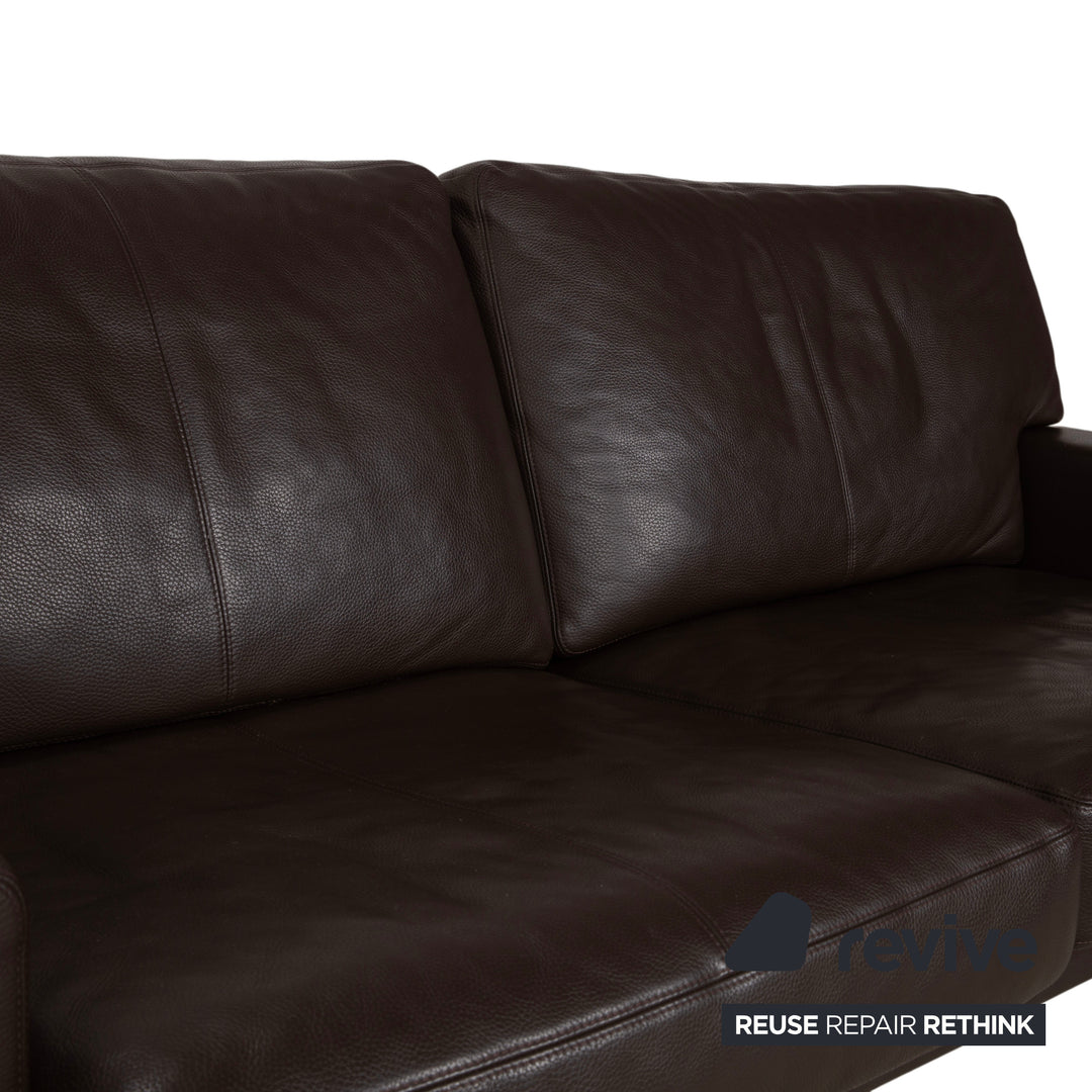 Erpo CL 100 Leder Zweisitzer Braun Sofa Couch