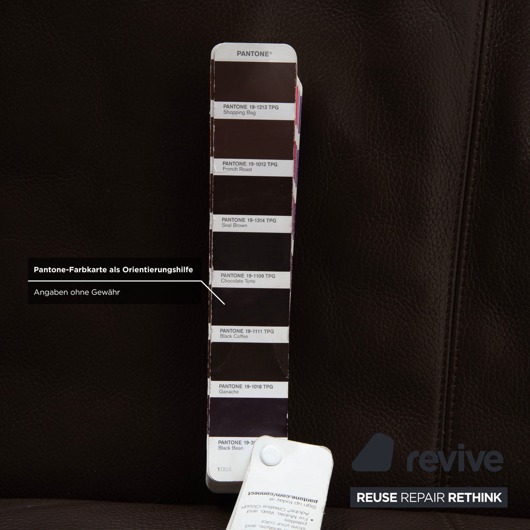 Erpo CL 100 Leder Zweisitzer Braun Sofa Couch