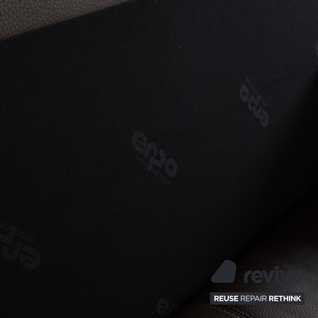 Erpo CL 100 Leder Zweisitzer Braun Sofa Couch