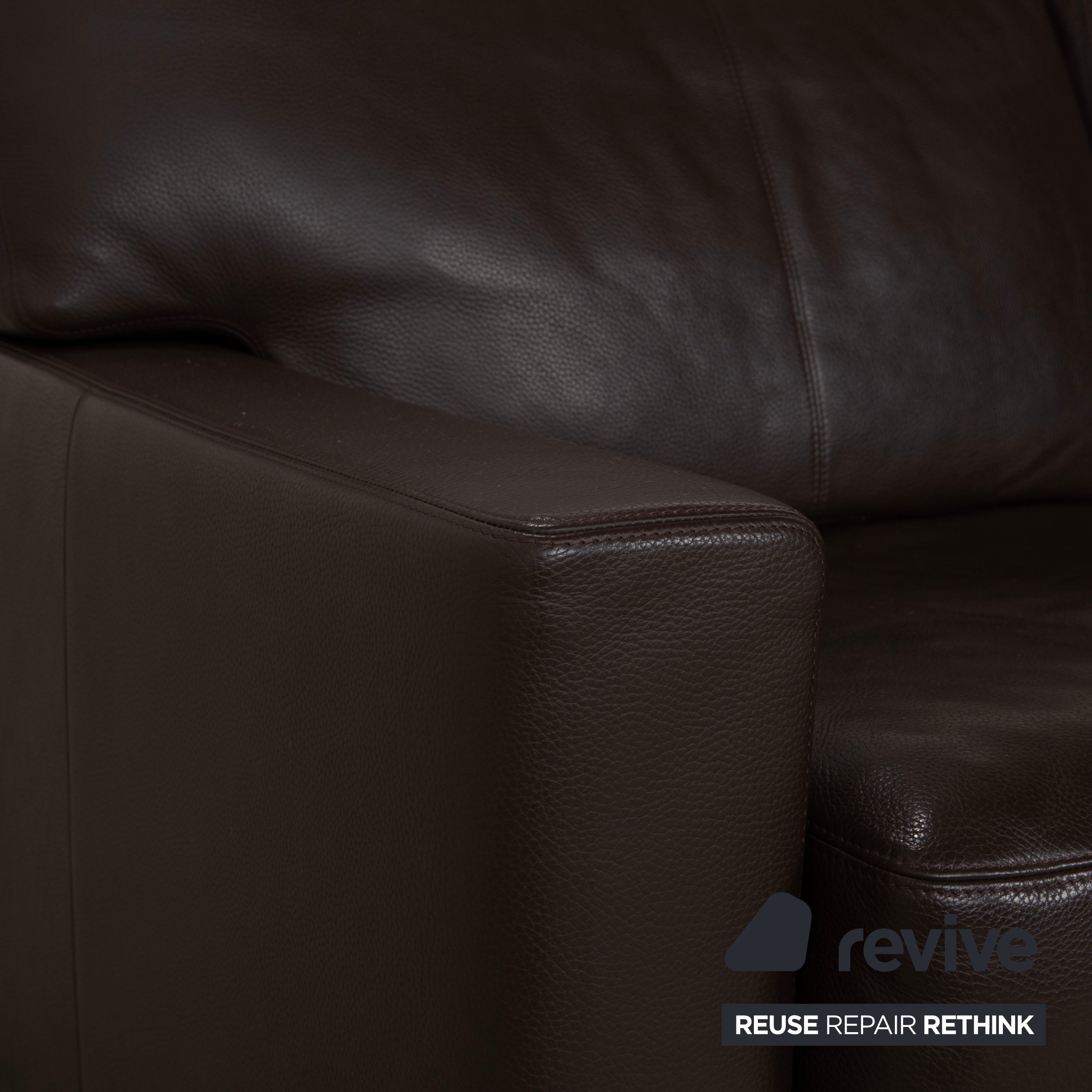 Erpo CL 100 Leder Zweisitzer Braun Sofa Couch