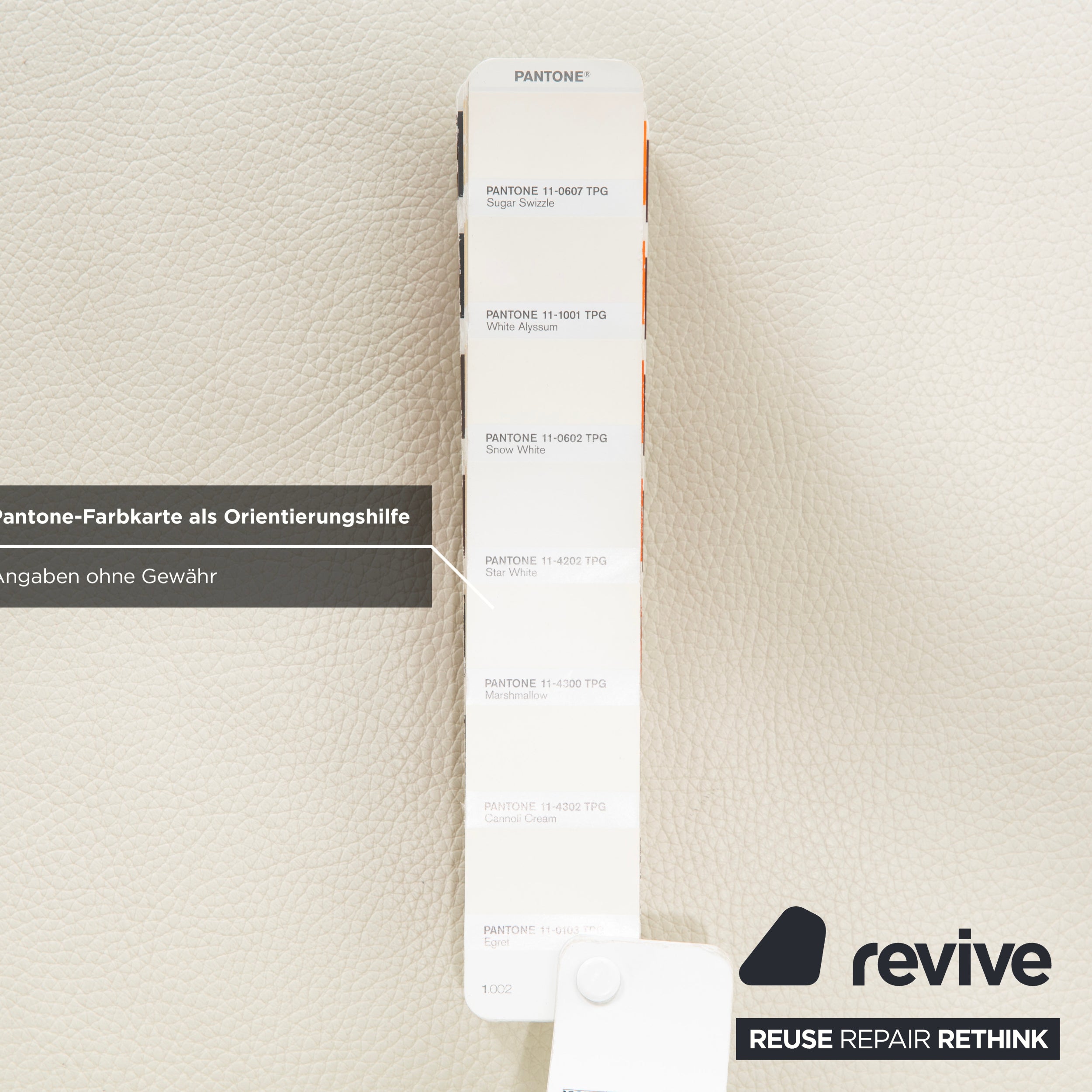 Canapé deux places en cuir Erpo CL 100 blanc crème