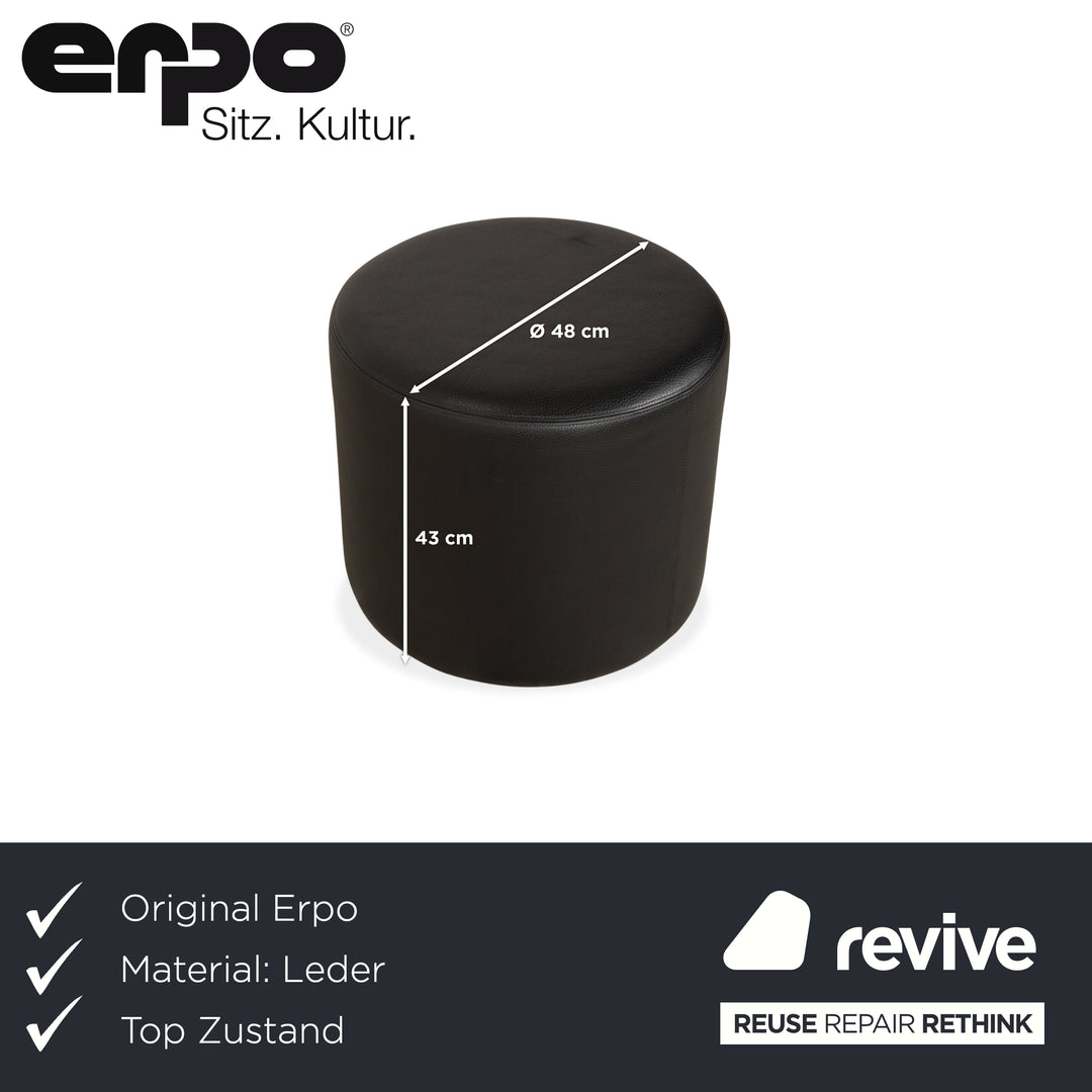 Erpo CL 150 Leder Hocker Schwarz