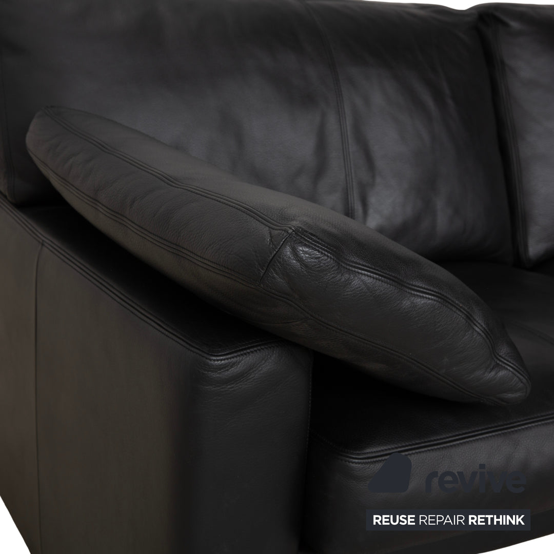 Erpo CL 200 Leder Zweisitzer Schwarz Sofa Couch
