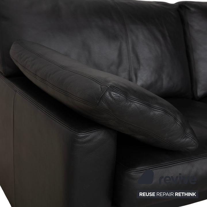 Erpo CL 200 Leder Zweisitzer Schwarz Sofa Couch