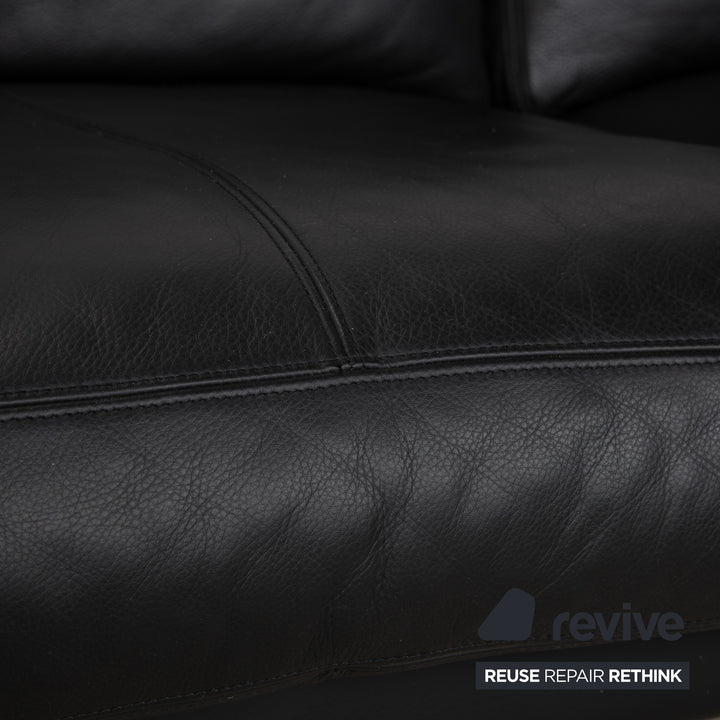 Erpo CL 200 Leder Zweisitzer Schwarz Sofa Couch