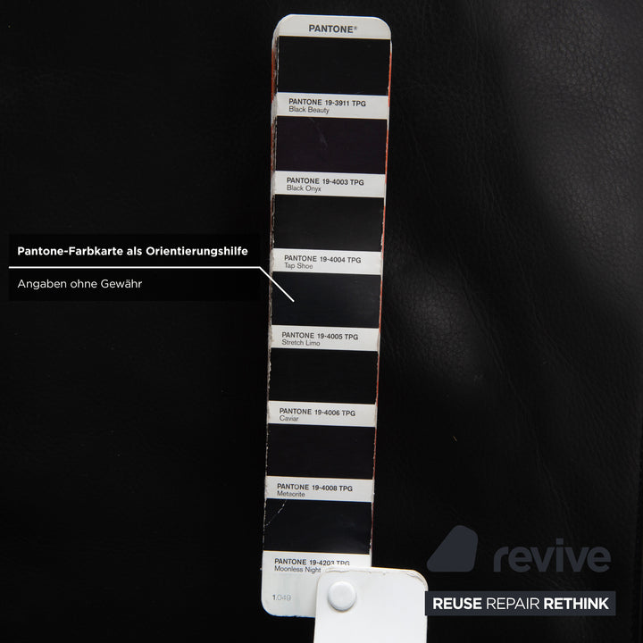 Erpo CL 200 Leder Zweisitzer Schwarz Sofa Couch