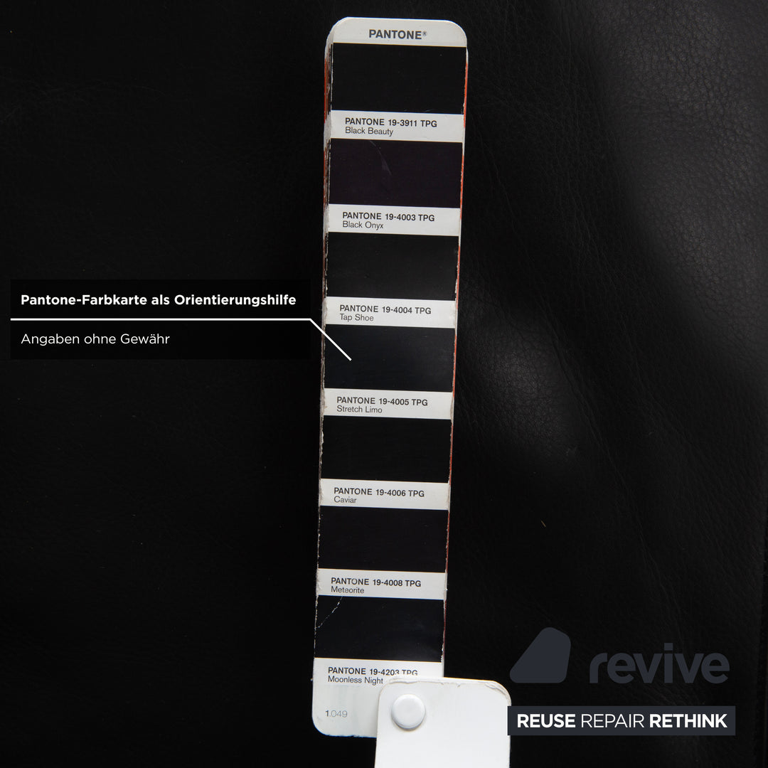 Erpo CL 200 Leder Zweisitzer Schwarz Sofa Couch