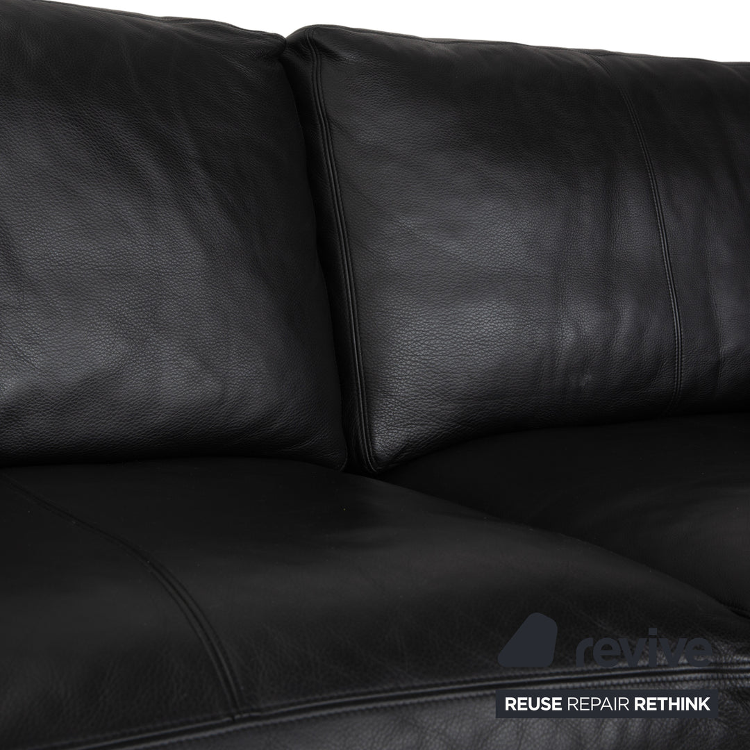 Erpo CL 200 Leder Zweisitzer Schwarz Sofa Couch