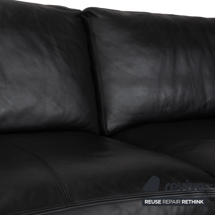 Erpo CL 200 Leder Zweisitzer Schwarz Sofa Couch