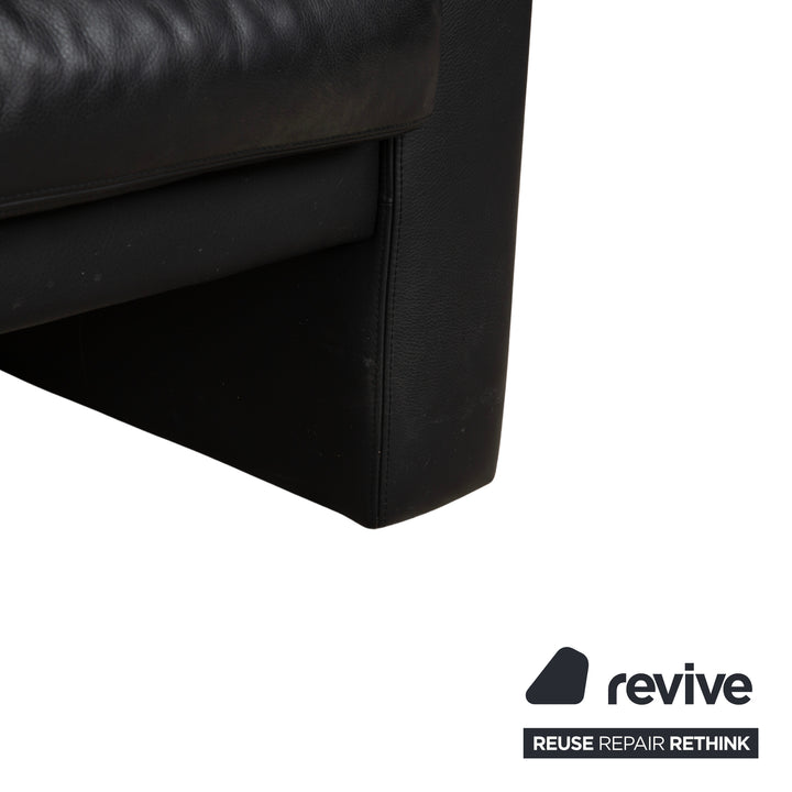 Erpo CL 200 Leder Zweisitzer Schwarz Sofa Couch