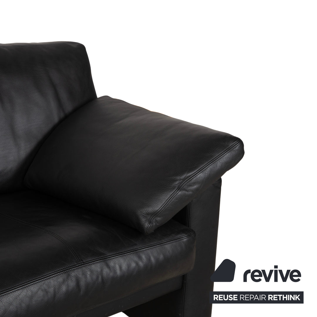 Erpo CL 200 Leder Zweisitzer Schwarz Sofa Couch