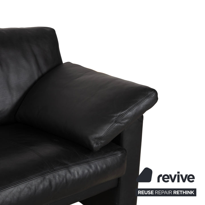Erpo CL 200 Leder Zweisitzer Schwarz Sofa Couch