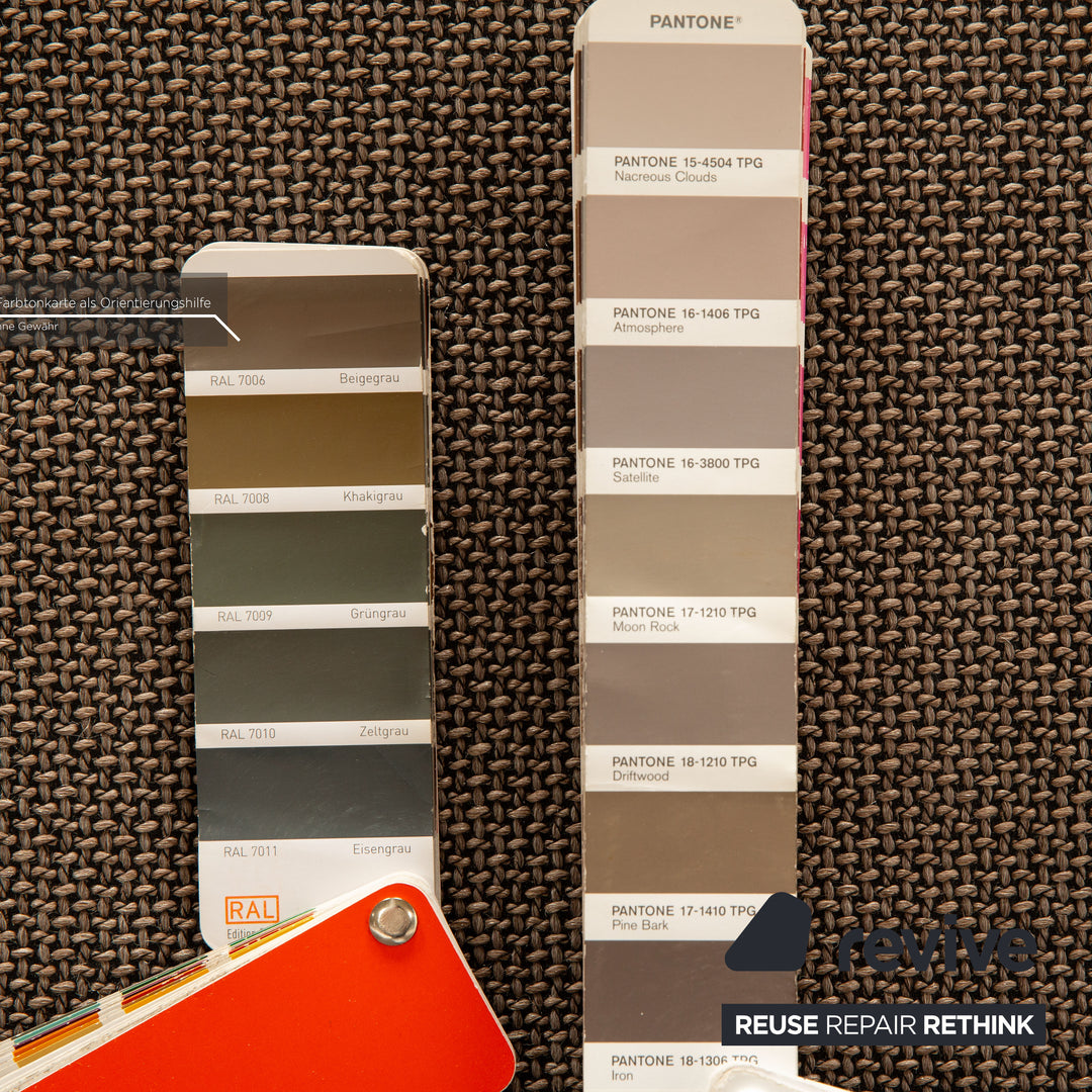 Erpo CL 200 Stoff Zweisitzer Grau Braun Sofa Couch