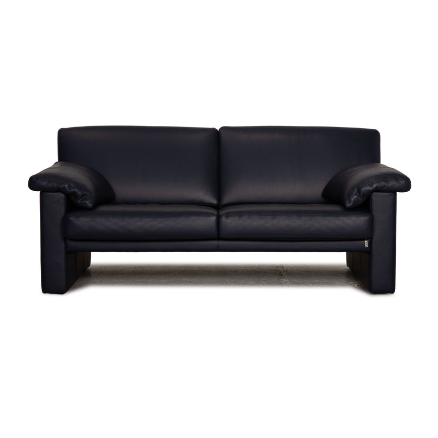 Erpo CL 300 designer leather sofa three-seater blue couch