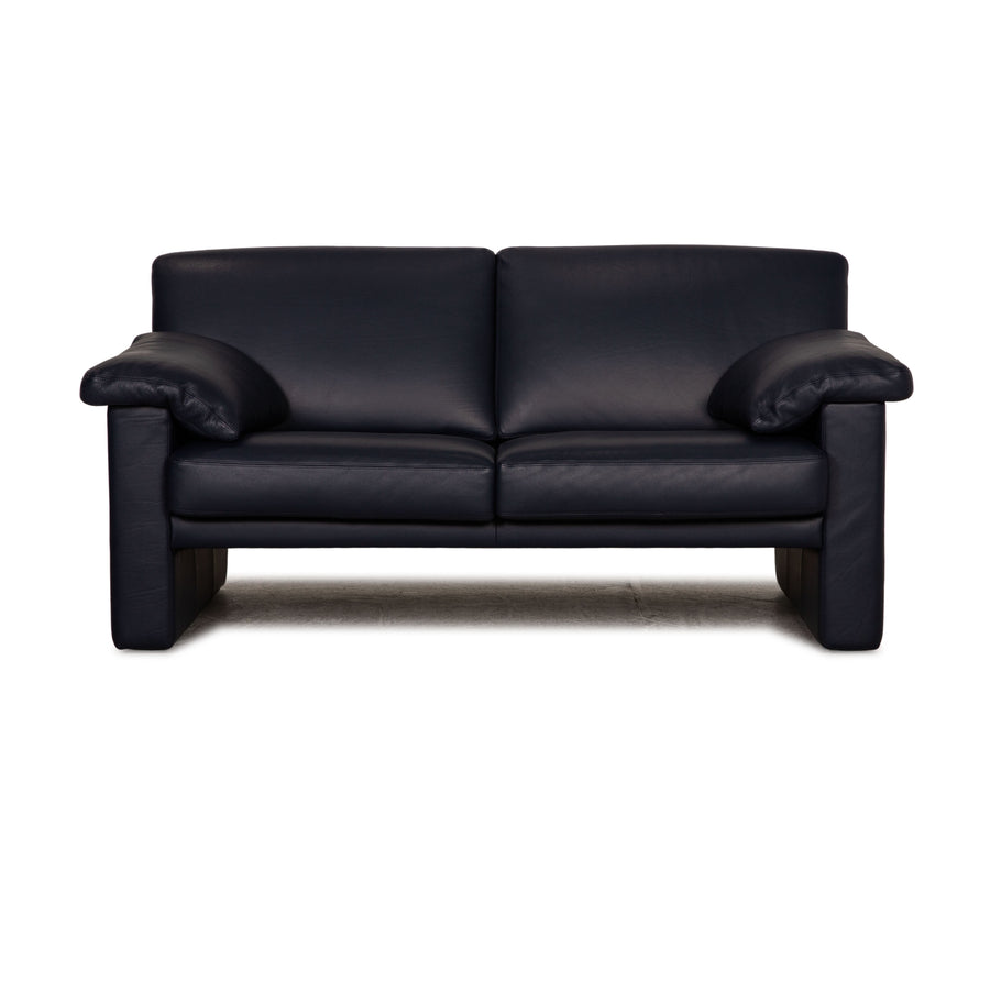 Erpo CL 300 designer leather sofa two-seater blue couch
