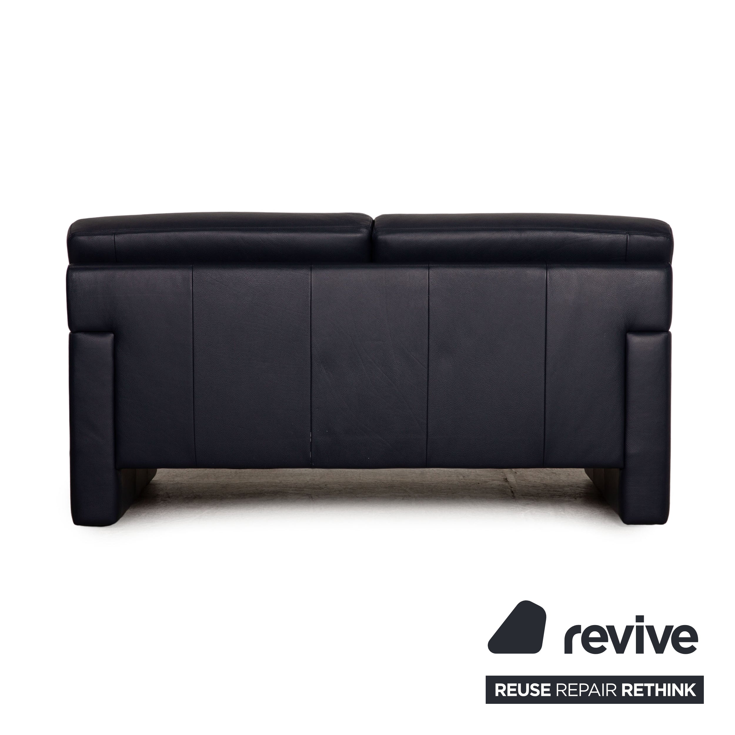 Erpo CL 300 Designer Leder Sofa Zweisitzer Blau Couch