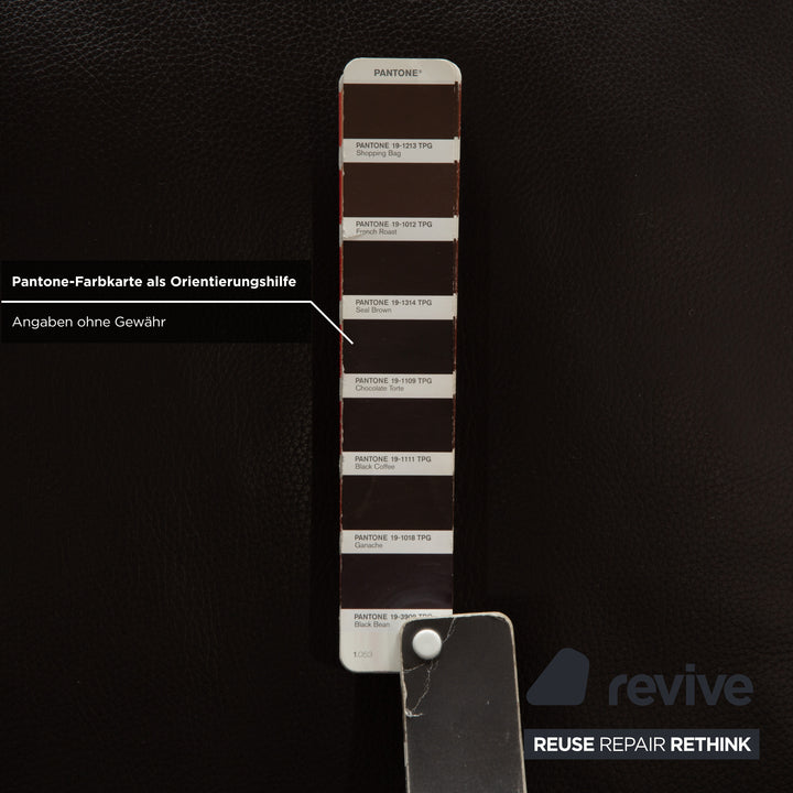 Erpo CL 300 Leder 2x Zweisitzer Braun Sofa Couch