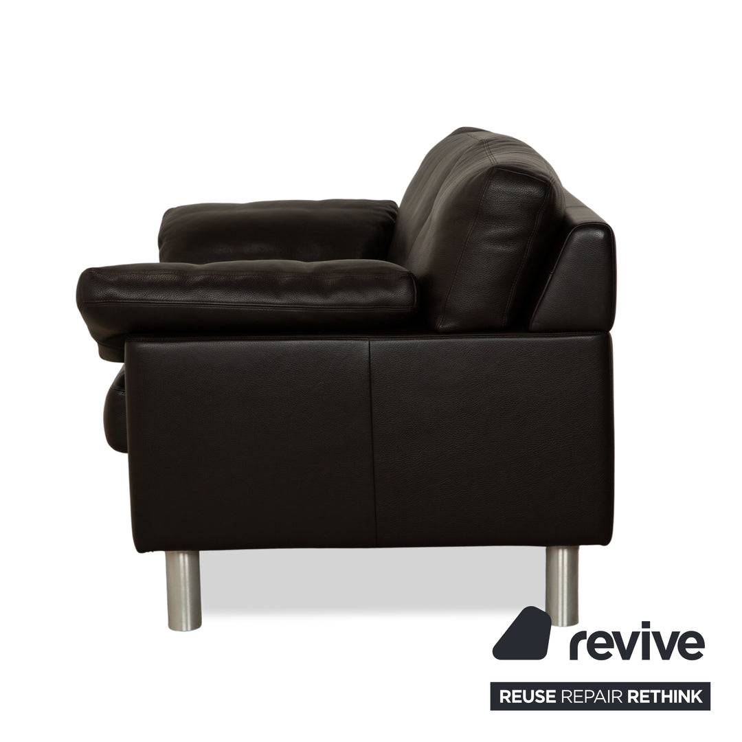 Erpo CL 300 Leder 2x Zweisitzer Braun Sofa Couch