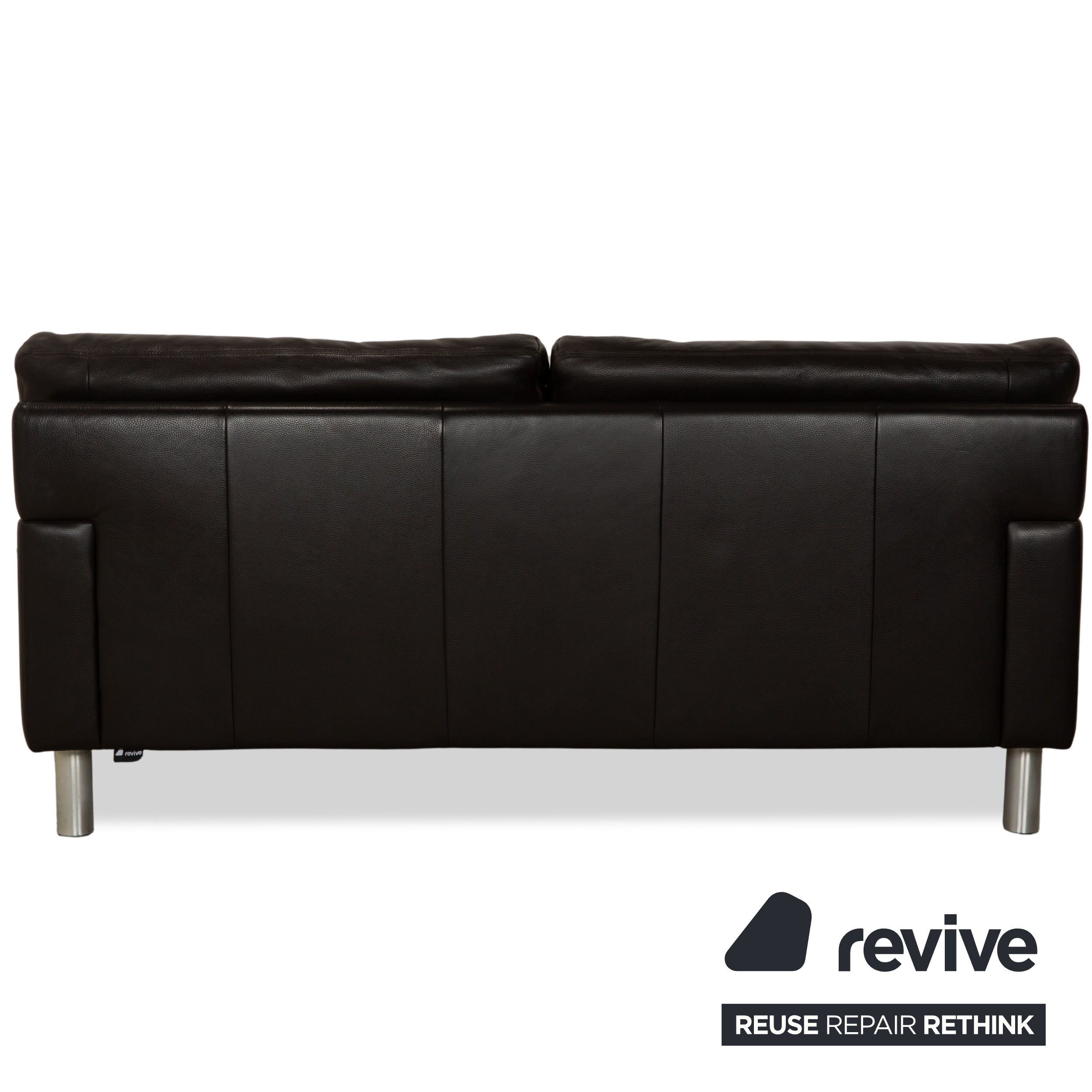 Canapé deux places en cuir marron Erpo CL 300