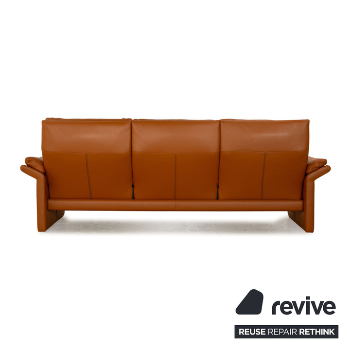 Erpo CL 300 Leder Dreisitzer Braun Sofa Couch manuelle Funktion