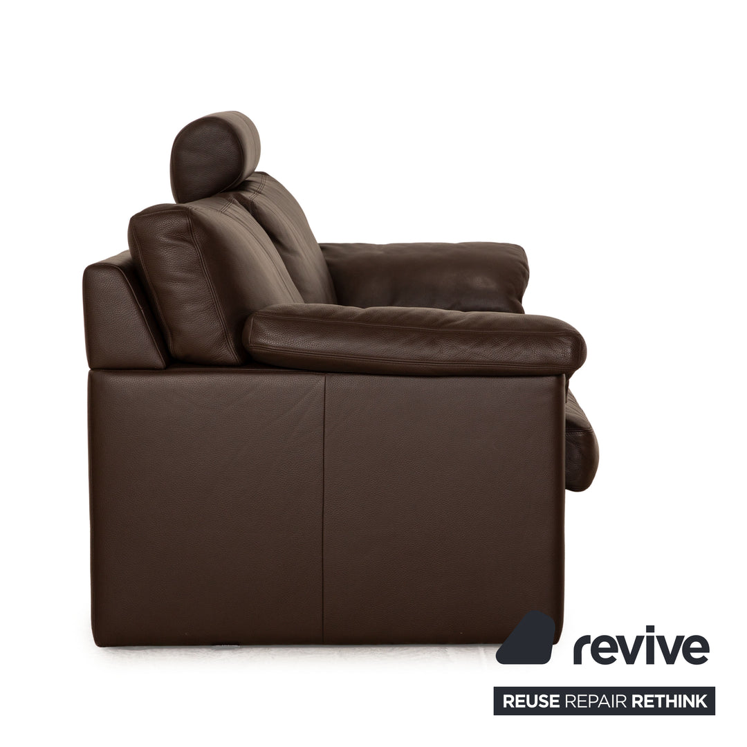 Erpo CL 300 Leder Dreisitzer Braun Sofa Couch