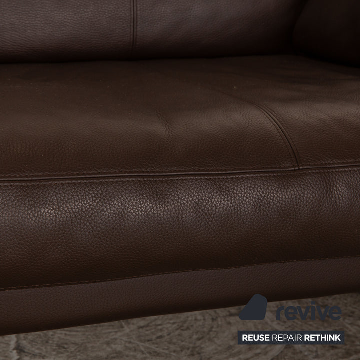 Erpo CL 300 Leder Dreisitzer Braun Sofa Couch