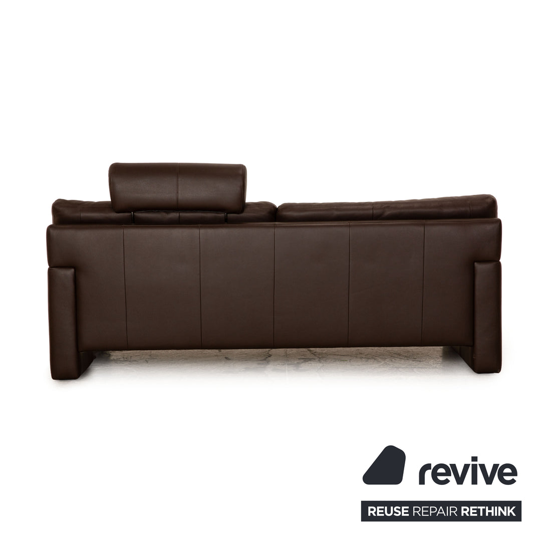 Erpo CL 300 Leder Dreisitzer Braun Sofa Couch