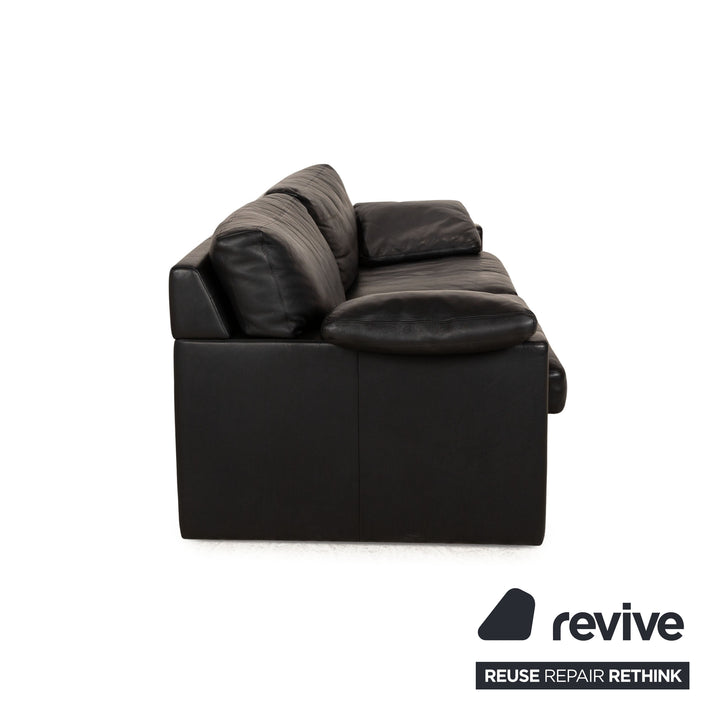 Erpo CL 300 Leder Dreisitzer Schwarz Sofa Couch