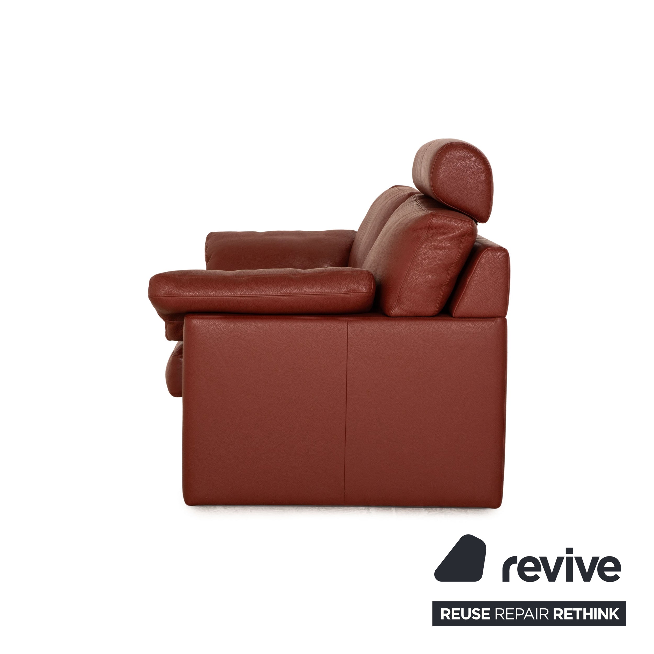 Erpo CL 300 Leder Dreisitzer Sofa Couch Rostbraun Rot Funktion