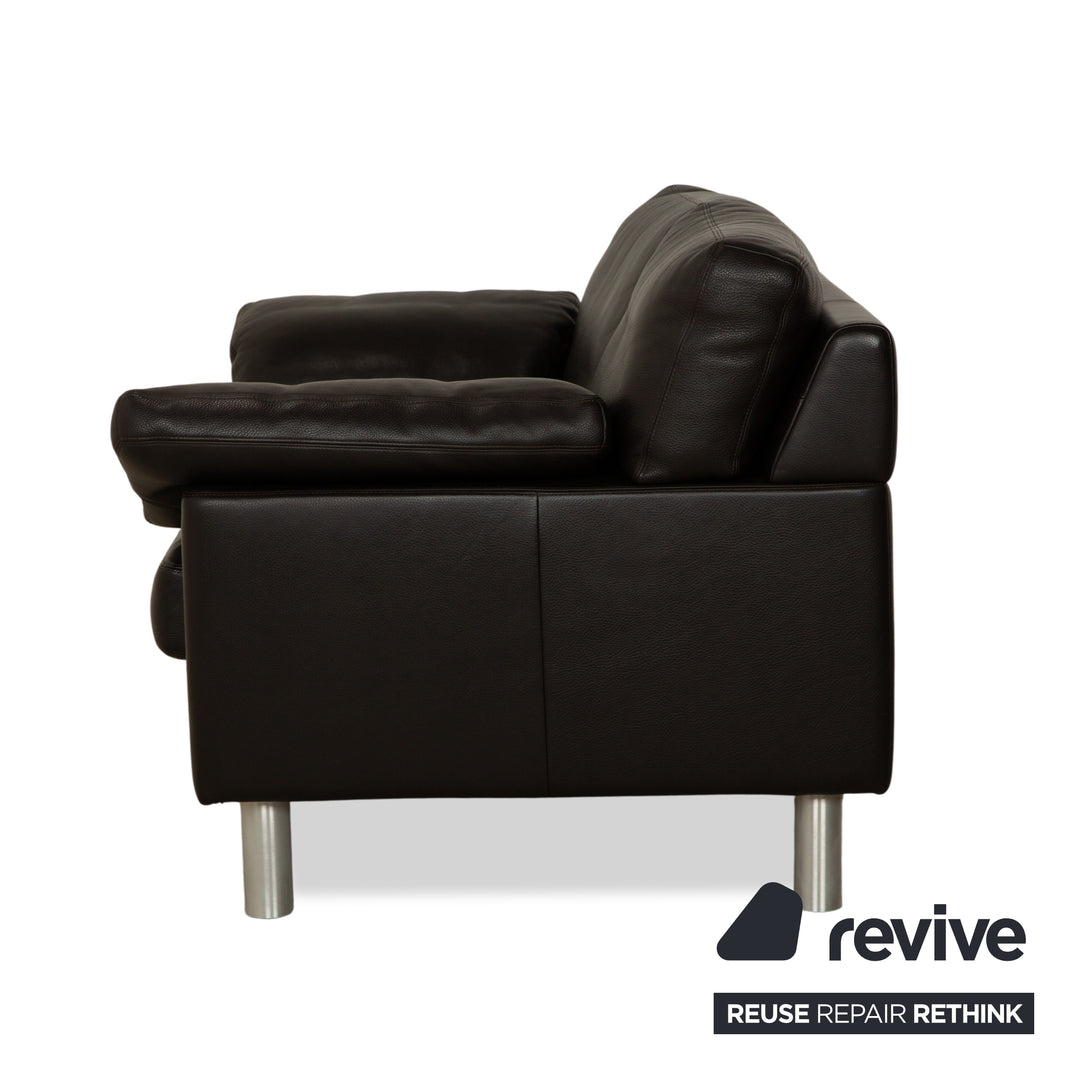 Erpo CL 300 Leder Zweisitzer Braun Sofa Couch