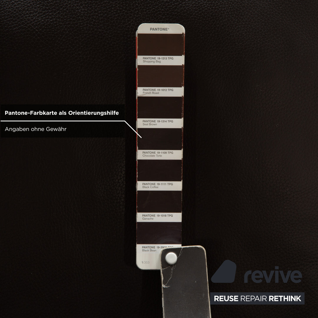 Erpo CL 300 Leder Zweisitzer Braun Sofa Couch