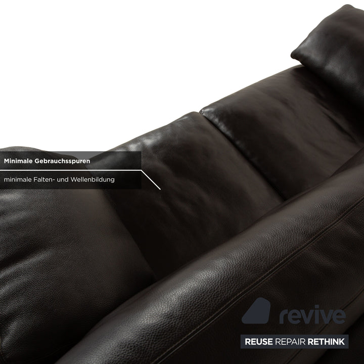 Erpo CL 300 Leder Zweisitzer Braun Sofa Couch