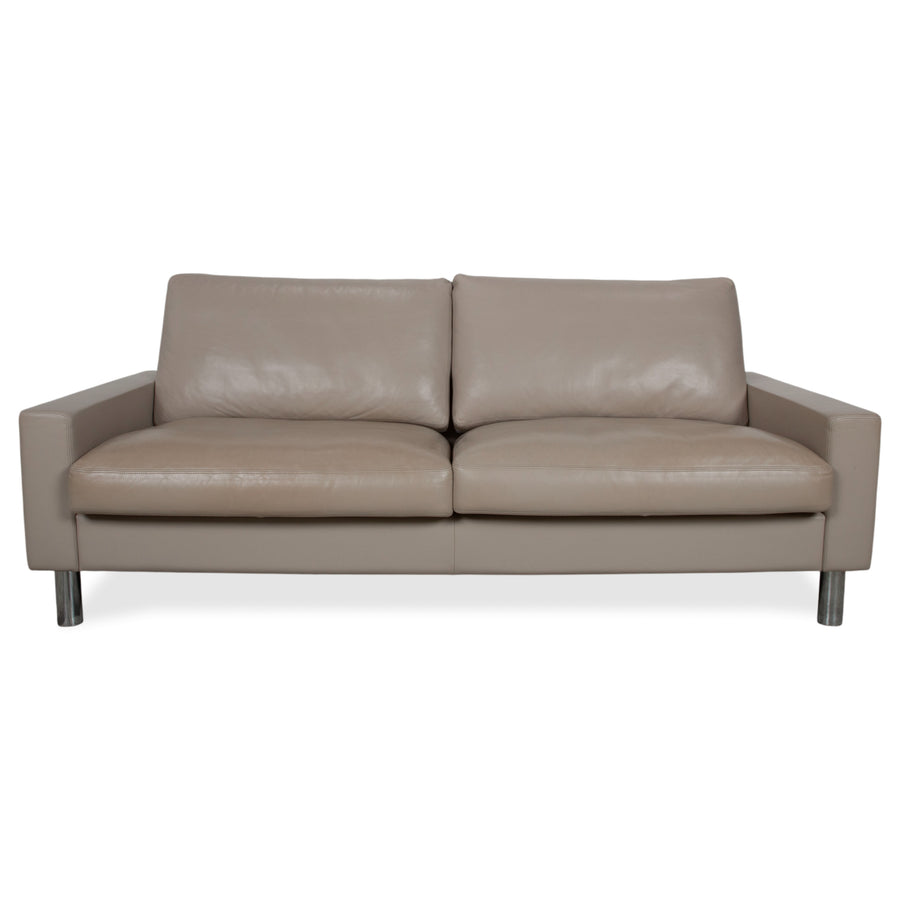 Erpo CL 500 Leather Three-Seater Cream Beige Sofa