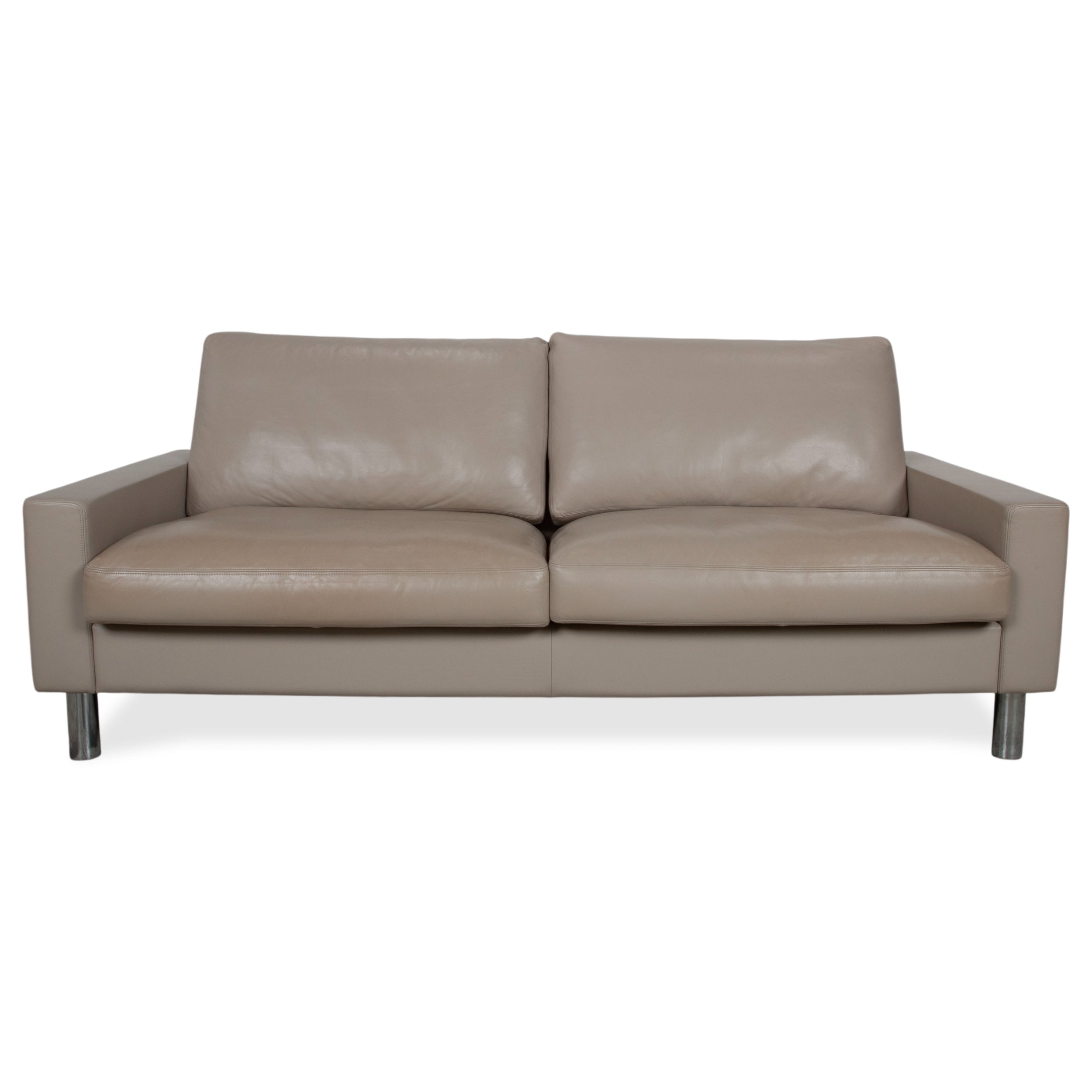 Canapé 3 places en cuir Erpo CL 500 crème beige