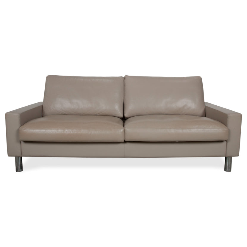 Canapé 3 places en cuir Erpo CL 500 crème beige