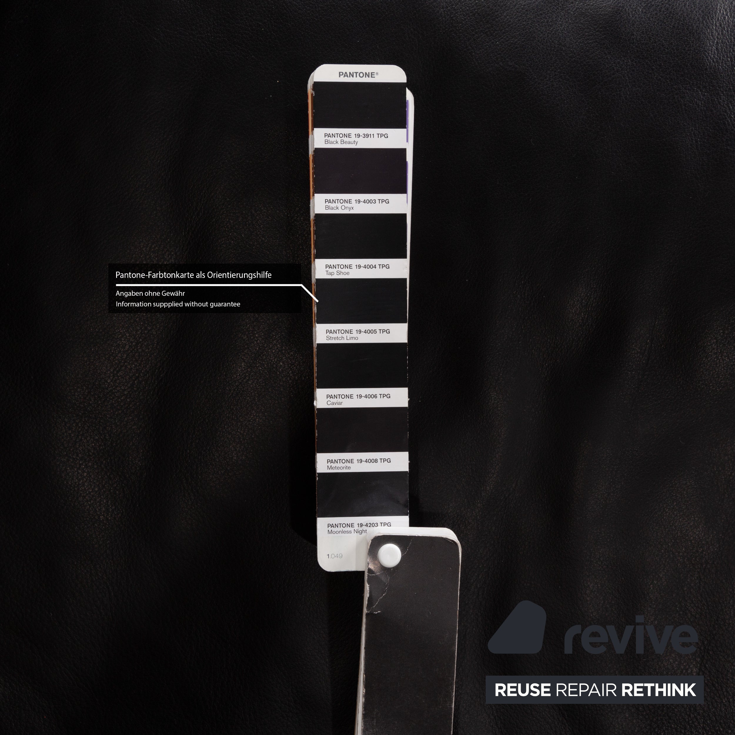 Canapé 3 places en cuir noir Erpo CL 500