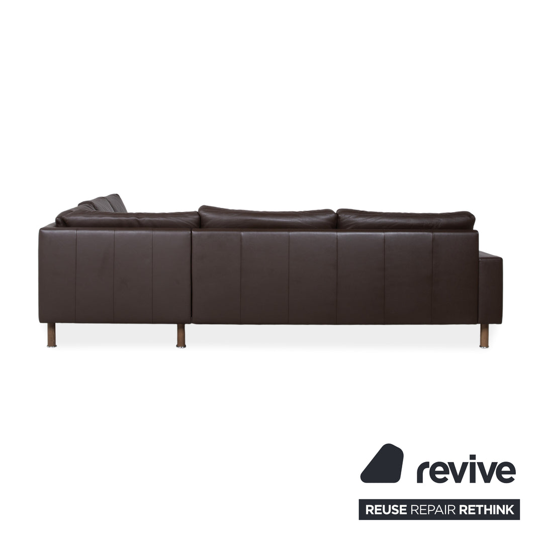Erpo CL 500 Leather Corner Sofa Brown Sofa Couch
