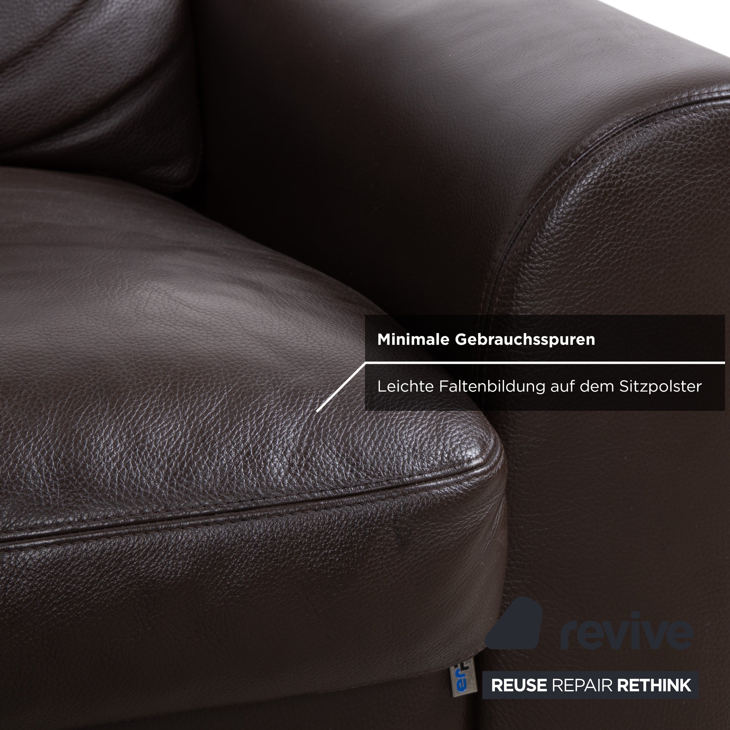 Erpo CL 500 Leder Ecksofa Braun Sofa Couch
