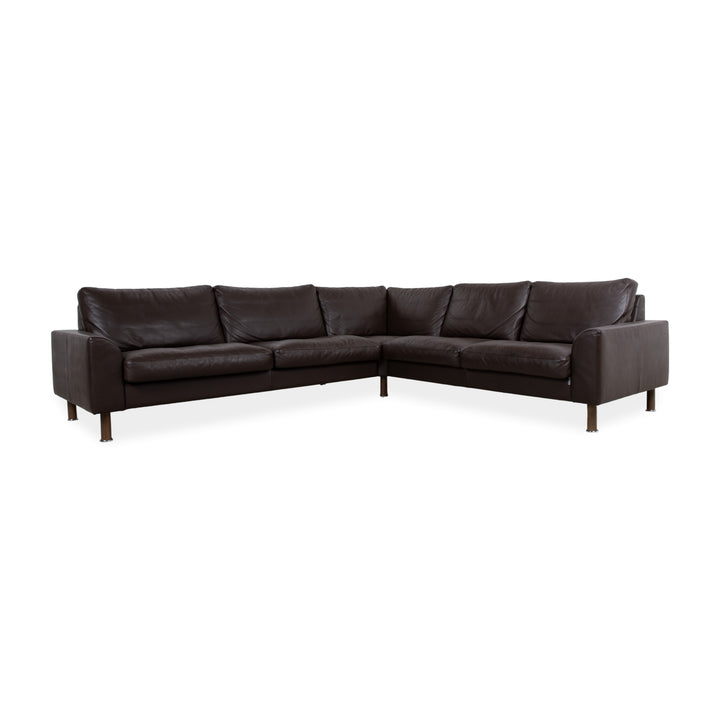 Erpo CL 500 Leather Corner Sofa Brown Sofa Couch