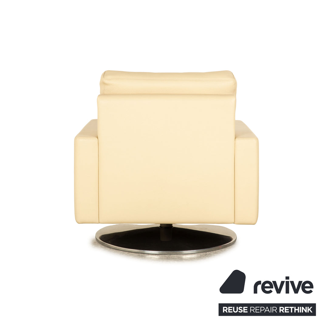 Erpo CL 500 Leder Sofa Garnitur Creme Ecksofa Sessel Couch