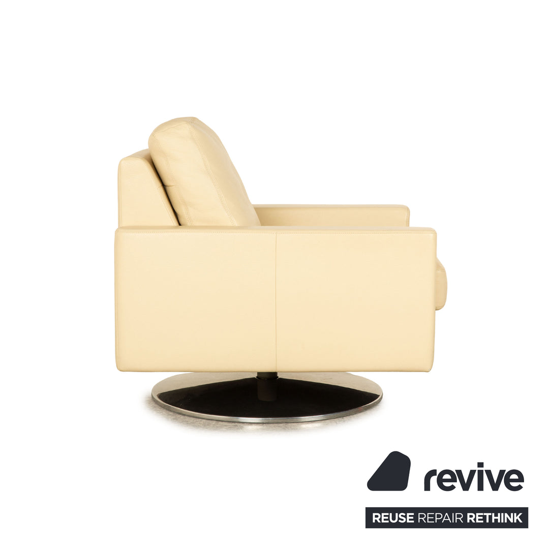 Erpo CL 500 leather sofa set cream corner sofa armchair couch